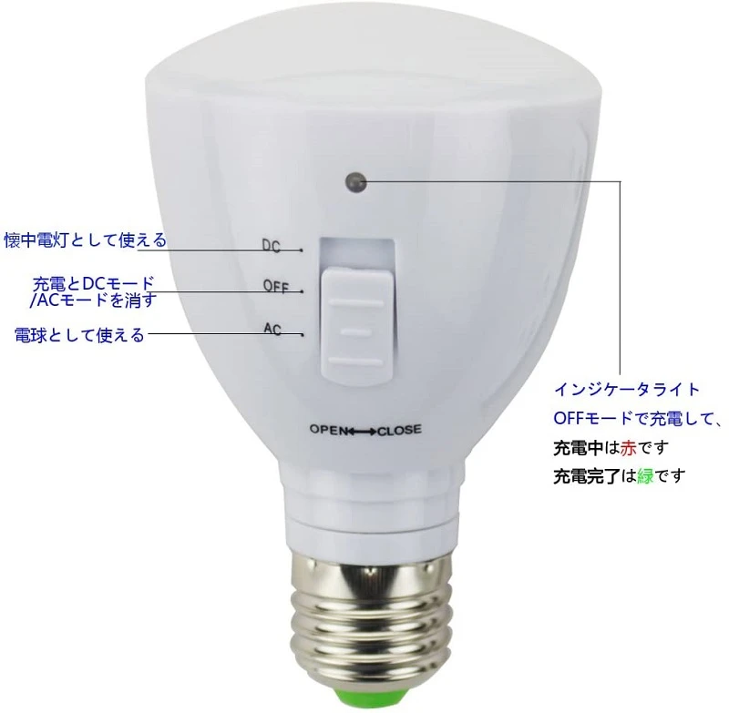 LED Emergency Light LED Bulb E27 Intelligent LED Lamp 5W Rechargeable Battery Lamp for Outdoor Lighting Bombillas Flashlight