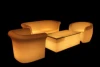 led light bar furniture sets/led outdoor relax sofa