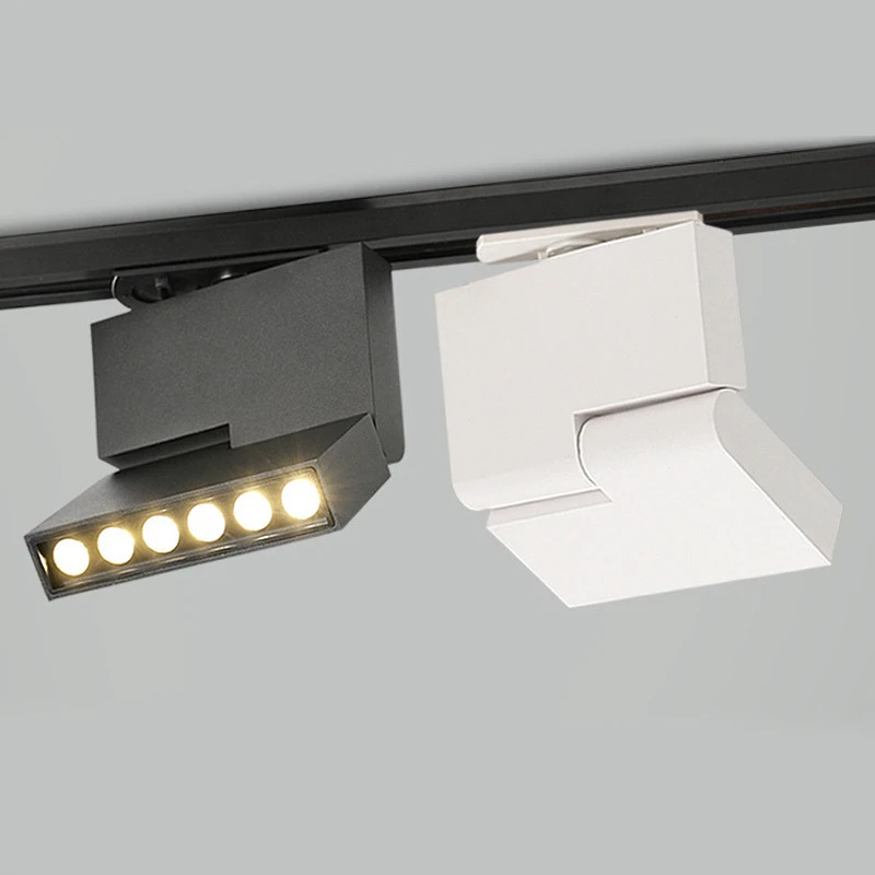 LED Track Rail Lighting System Flexible Architectural 3 Circuit DALI Dimmable Ceiling  Surface/ Recessed/ Pendant