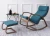 Import leisure living room home furniture wooden rocking chairs reclining rolling armchair from China