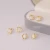 Import Lerca new arrival S925 Silver Sterling cats eye cabochon Geometric Stud Earrings Charming Jewellery for women from China