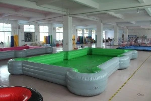 Life size inflatable pool ball table/ Outdoor giants human inflatable snooker soccer billiard football game for sale