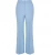 Import Light blue structured flared trousers with side entry pockets and concealed zip fly fastening from China