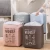 Import Linen Fabric Drawstring Waterproof Dust-Proof  Clothes Toy Foldable Laundry Basket Storage Sorter Closure Storage Bags from China
