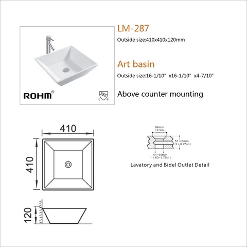LM287 Small Size Modern Art Ceramic Wash Basin Bathroom Ceramic Sink Luxury Porcelain Wash Basin