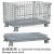 Import Logistics carts rolling folding stacking storage wire cages, portable metal wire mesh storage cages with wheels from China