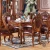 Import Long Round Wooden Carving Dinning Table Set Modern Dining Room Furniture from China