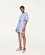 Long sleeve official ladies spring autumn plain dress