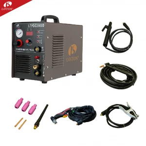 Lotos ltpdc2000d gas tig arc welding machine 220v usd  plasma cutter combo 3 in 1 welder price for thanksgiving sale gift