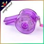Lould Invoice Plastic Flashing Whietle, Emergency Night LED Safety Whistle