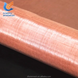 Lowest Price Micron Copper Wire Mesh Faraday Cage Shielding Copper Wire Mesh
