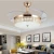 Import Luxury Crystal Chandelier Remote Control Indoor LED Retractable Fan Ceiling Lights with Fans from China