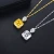 Import Luxury Female Water Drop Pendant Necklace 925 Sterling Silver Jewelry Twist Chain Necklace Fashion Bride Wedding Necklaces from China