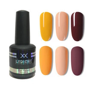 LYDICHY Hot Sales New Color Nail Polish Matte 15ml Soak Off Coffee Color Brown Varnish UV Gel Polish With Your Private Labels