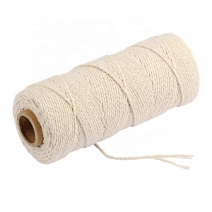 Macrame Cord Cotton Packaging Rope Wrapping String 3MM for DIY Craft Decoration Gardening Gift Packaging( 218 Yards)