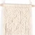 Import macrame wall  hanging bohemian home decoration single layer cotton rope wooden shelf from China