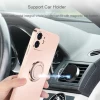 Magnetic Case Women Matte for iPhone 11 13 Pro Kickstand Girly Case Plating for iPhone 13 Pro Max Ring Holder Case