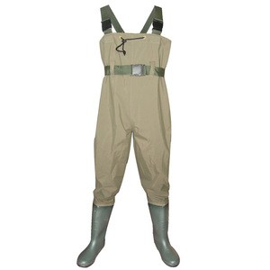 Manufacture 420d customized logo and color chest nylon fishing wader wholesale