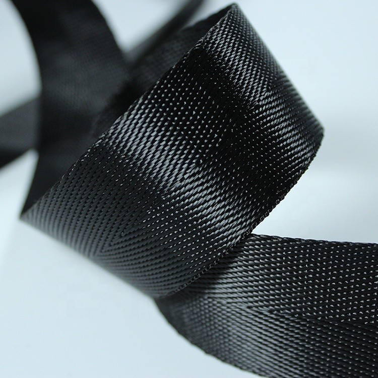 Manufacture Wholesale Woven Custom Black PP Tape 1 inch 1.5 Inch Nylon Webbing