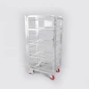 Manufacturer Direct Sales Light Duty Four Levels Shelves Milk Cart Roll Cage Milk Trolley