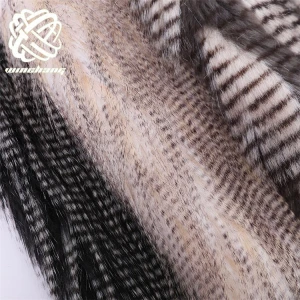 Manufacturer Price High Quality Imitation Animals Fake Fur Faux Pheasant Fur Knit Fabrics Coats Jacket