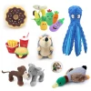 Manufacturer Wholesale Easter No Stuffing Plush Dog Squeaky Octopus Dog Plush Toys