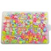 Manufacturer wholesale puzzle educational intellectual child toy 24 lattice colorful beads handmade diy craft kit