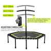 Manufacturers Sales Indoor Outdoor Adult Kid Gym Equipment Trambolin Trampolino Mini Fitness Jumping Bed Trampoline With Handle
