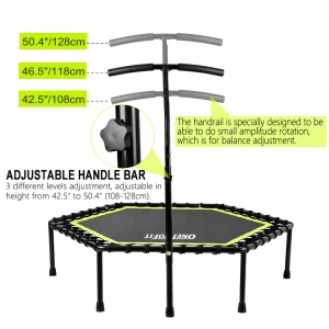 Manufacturers Sales Indoor Outdoor Adult Kid Gym Equipment Trambolin Trampolino Mini Fitness Jumping Bed Trampoline With Handle
