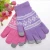 Import Manufacturers wholesale three finger touchscreen grid jacquard gloves from China