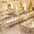 Import Marriage hall luxury round aluminium wedding hotel dinning room table and chairs in pakistan from China