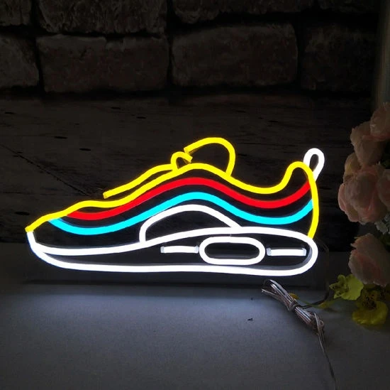 Matt Neon Sign Factory Lighting  Design LED 12V Flexible Neon Sign Shoes Lights  Custom Neon Lights