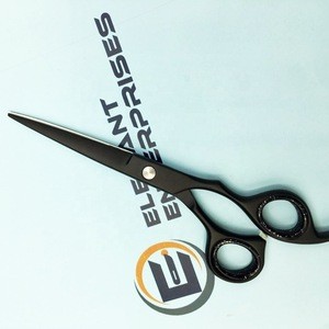 Matte Black professional high quality barber scissor/Hair scissor with custom brand name
