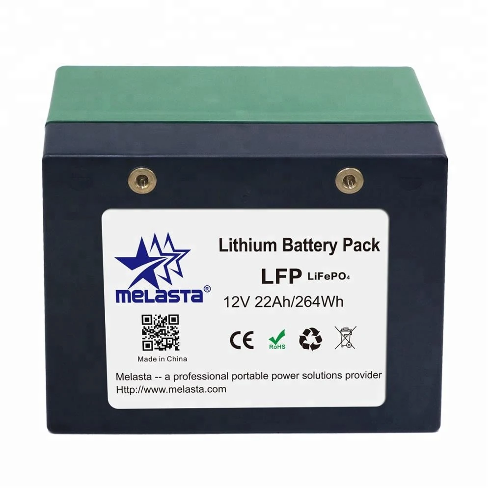 Melasta 12V 22Ah Golf Cart Replacement Battery by 26650 cyclindrical  LiFePO4 lithium Iron phosphate battery cells