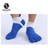 Men Cotton Low Cut Sock Athletic Toe Socks With 5 Finger No Show Sock With Mesh Wicking