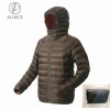 Mens Customized Hooded Packable Jacket Down Proof Waterproof Fabric Jacket  Reverse Zipper Basic Comfy Down Jacket