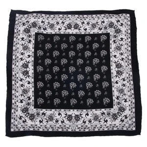 Mens Handkerchiefs Paisley Screen Print Silk pocket square in hand rolled