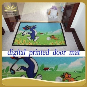 PVC Door mats/ Bath Mats with snow man printed anti-slip mats