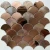 Import Metal Tile Rhombus Backsplashes Copper Mosaic Tiles from China
