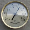 Metal weather station accessories with barometer thermometer hygrometer and clock mechanism movement