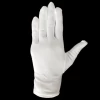 Microfiber white military parade combat police hand polyester gloves