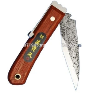 Mikihisa outdoor folding knife with stainless steel blade