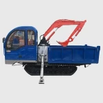 mini dumper compact tractor with loader and backhoe