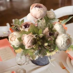 mini plants blue peony bulb peonies bulk products artificial silk flower bouquet artificial flower wedding decoration