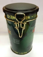 ML-770 round coffee food can with plastic lid