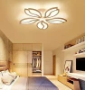 Modern Acrylic 5 lights Warm White LED Ceiling Lamp Lotus Flower Pendant Lighting Bedroom Living Room