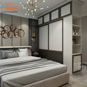 modern design aluminum wardrobe sliding door wardrobe for bedroom