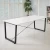 Import Modern design simple office furniture 6 person seats conference room table meeting table from South Korea