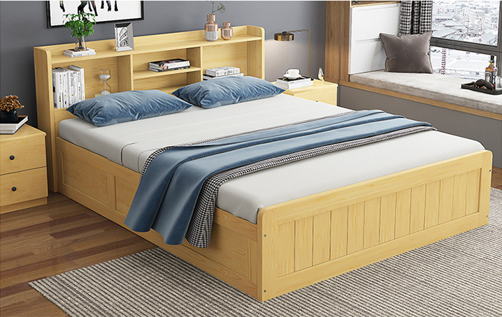 Buy Modern Design Solid Wood Bed Modern Simple Furniture Children ...