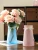 Import modern home decoration glass flower vase for hotel decor from China